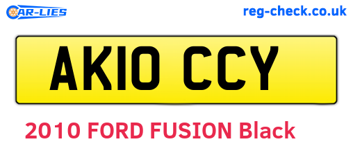 AK10CCY are the vehicle registration plates.