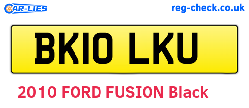 BK10LKU are the vehicle registration plates.