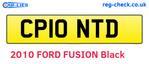 CP10NTD are the vehicle registration plates.