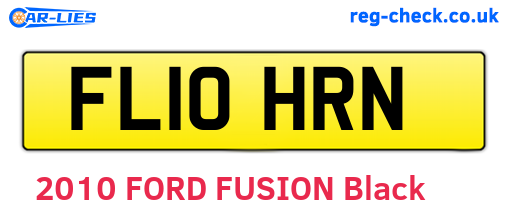 FL10HRN are the vehicle registration plates.