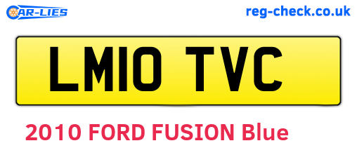 LM10TVC are the vehicle registration plates.
