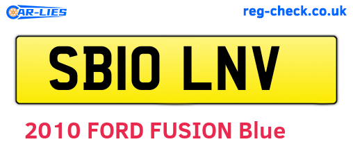 SB10LNV are the vehicle registration plates.