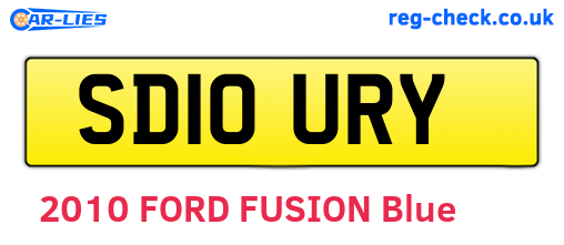 SD10URY are the vehicle registration plates.