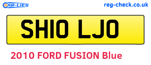 SH10LJO are the vehicle registration plates.