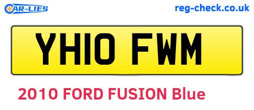 YH10FWM are the vehicle registration plates.