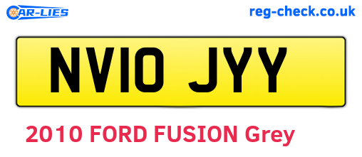 NV10JYY are the vehicle registration plates.