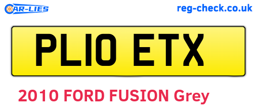 PL10ETX are the vehicle registration plates.