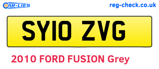 SY10ZVG are the vehicle registration plates.