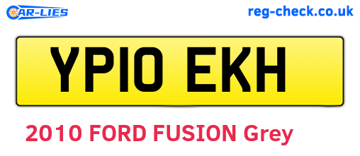 YP10EKH are the vehicle registration plates.