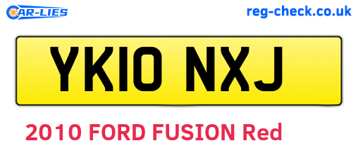 YK10NXJ are the vehicle registration plates.