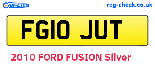 FG10JUT are the vehicle registration plates.