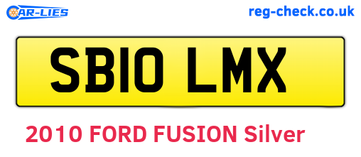 SB10LMX are the vehicle registration plates.