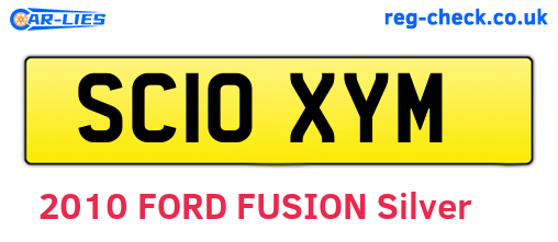 SC10XYM are the vehicle registration plates.