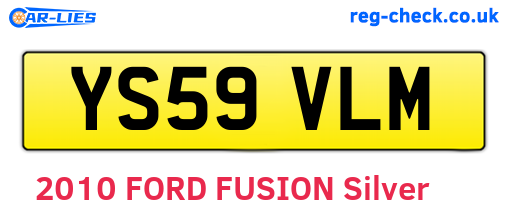 YS59VLM are the vehicle registration plates.