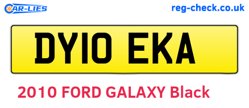 DY10EKA are the vehicle registration plates.