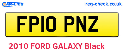 FP10PNZ are the vehicle registration plates.