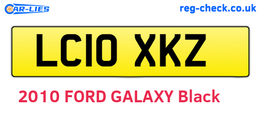 LC10XKZ are the vehicle registration plates.