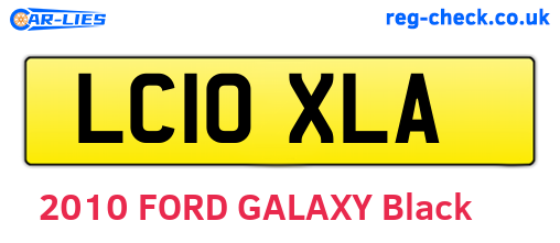 LC10XLA are the vehicle registration plates.