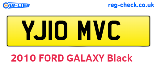 YJ10MVC are the vehicle registration plates.
