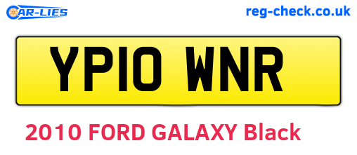 YP10WNR are the vehicle registration plates.