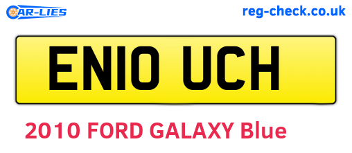 EN10UCH are the vehicle registration plates.
