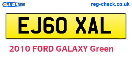 EJ60XAL are the vehicle registration plates.