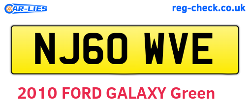 NJ60WVE are the vehicle registration plates.