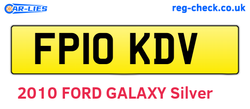 FP10KDV are the vehicle registration plates.