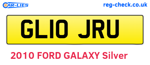 GL10JRU are the vehicle registration plates.