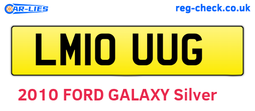 LM10UUG are the vehicle registration plates.