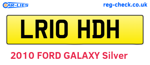 LR10HDH are the vehicle registration plates.
