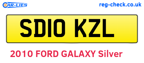 SD10KZL are the vehicle registration plates.