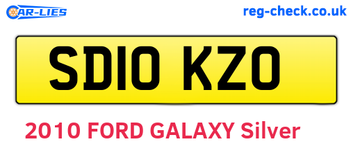 SD10KZO are the vehicle registration plates.