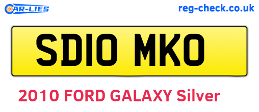 SD10MKO are the vehicle registration plates.