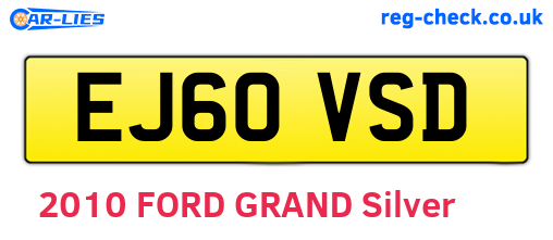 EJ60VSD are the vehicle registration plates.