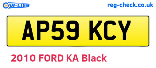 AP59KCY are the vehicle registration plates.