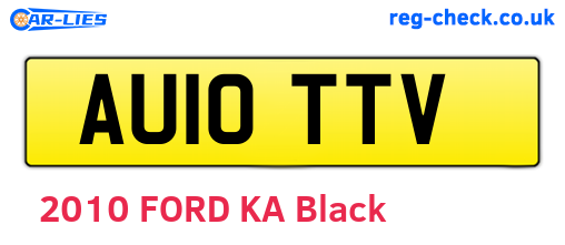 AU10TTV are the vehicle registration plates.