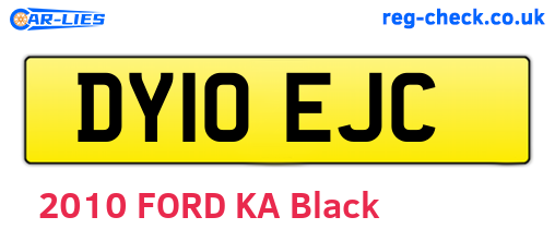 DY10EJC are the vehicle registration plates.