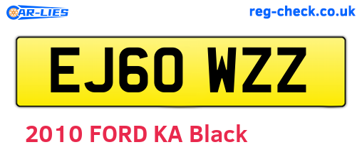 EJ60WZZ are the vehicle registration plates.