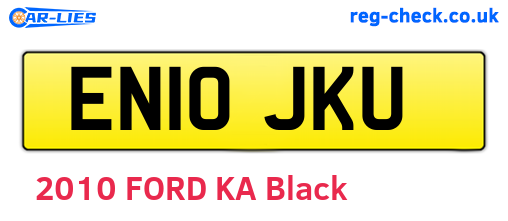 EN10JKU are the vehicle registration plates.
