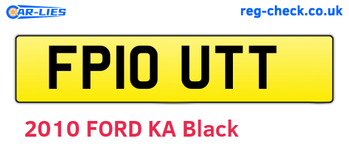 FP10UTT are the vehicle registration plates.