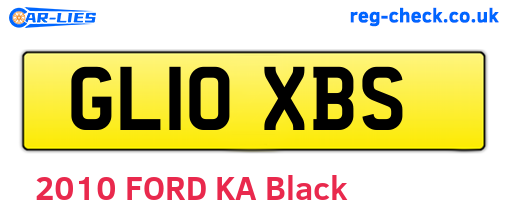 GL10XBS are the vehicle registration plates.