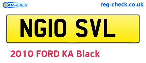 NG10SVL are the vehicle registration plates.