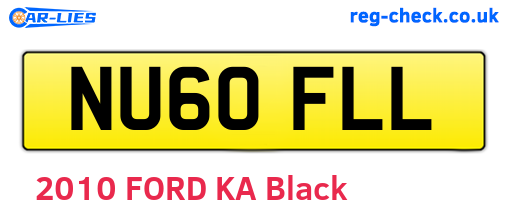 NU60FLL are the vehicle registration plates.