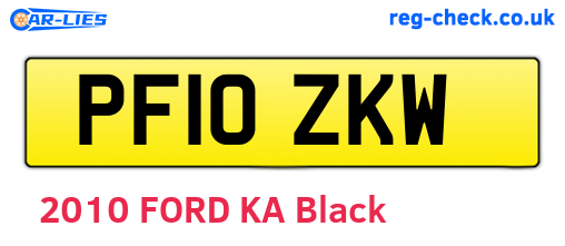 PF10ZKW are the vehicle registration plates.
