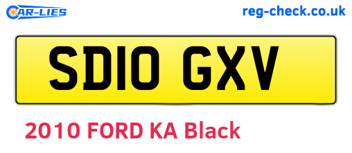 SD10GXV are the vehicle registration plates.