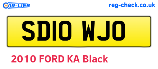 SD10WJO are the vehicle registration plates.