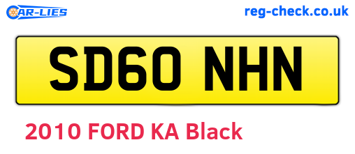 SD60NHN are the vehicle registration plates.
