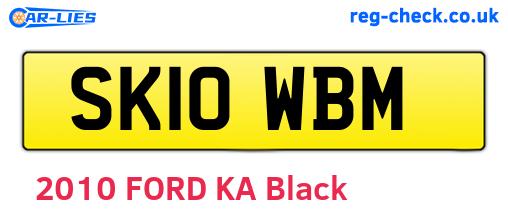 SK10WBM are the vehicle registration plates.