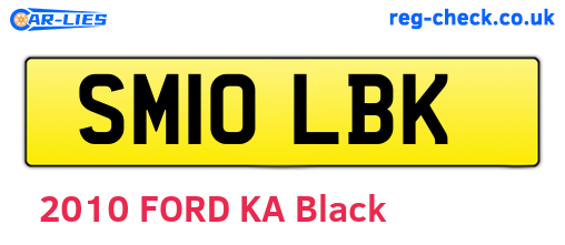 SM10LBK are the vehicle registration plates.